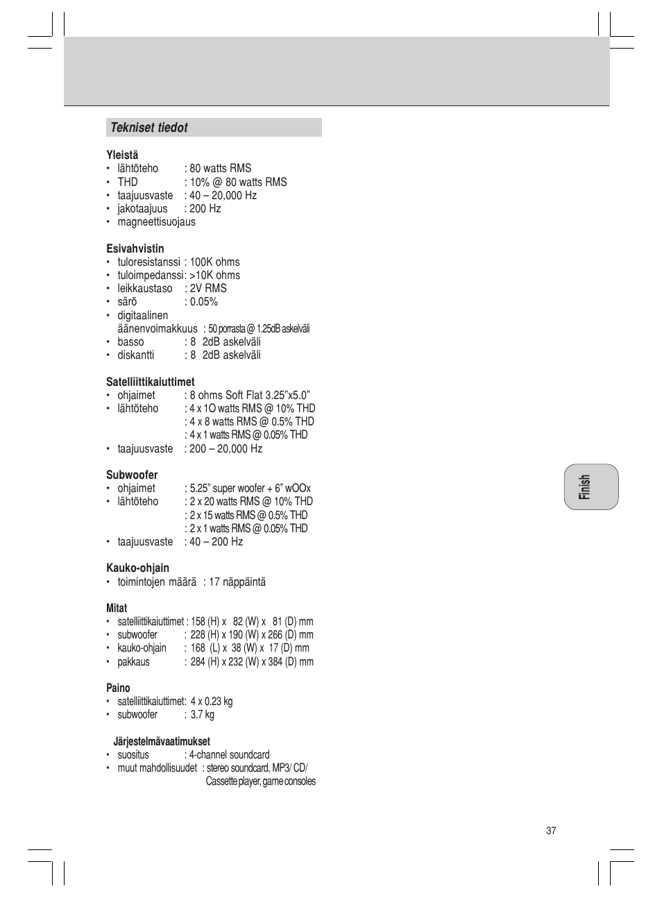 Philips MMS 305 User Manual | Page 37 / 62