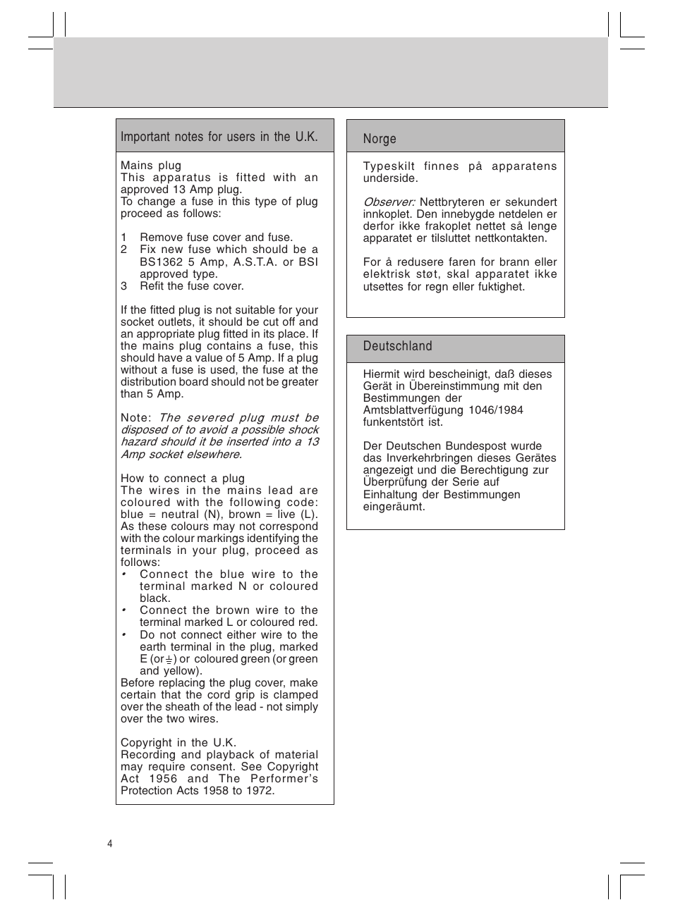 Philips MMS 305 User Manual | Page 4 / 62