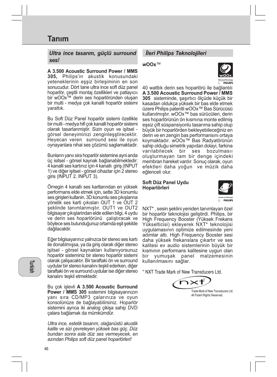 Taným | Philips MMS 305 User Manual | Page 46 / 62