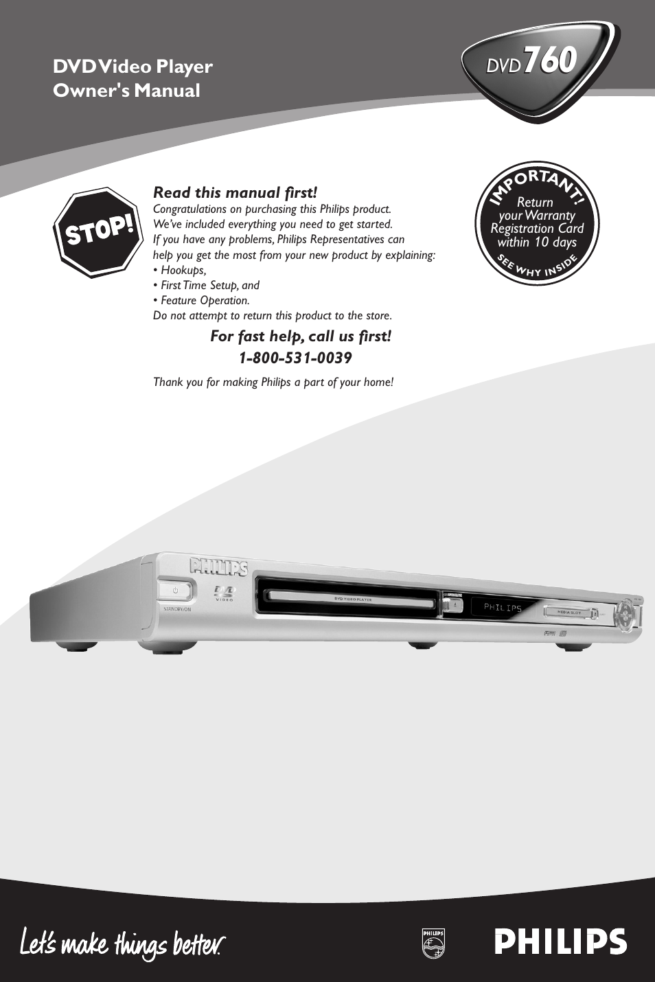 Philips DVD760 User Manual | 42 pages