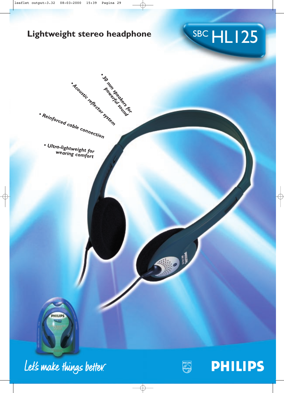 Philips HL125 User Manual | 2 pages
