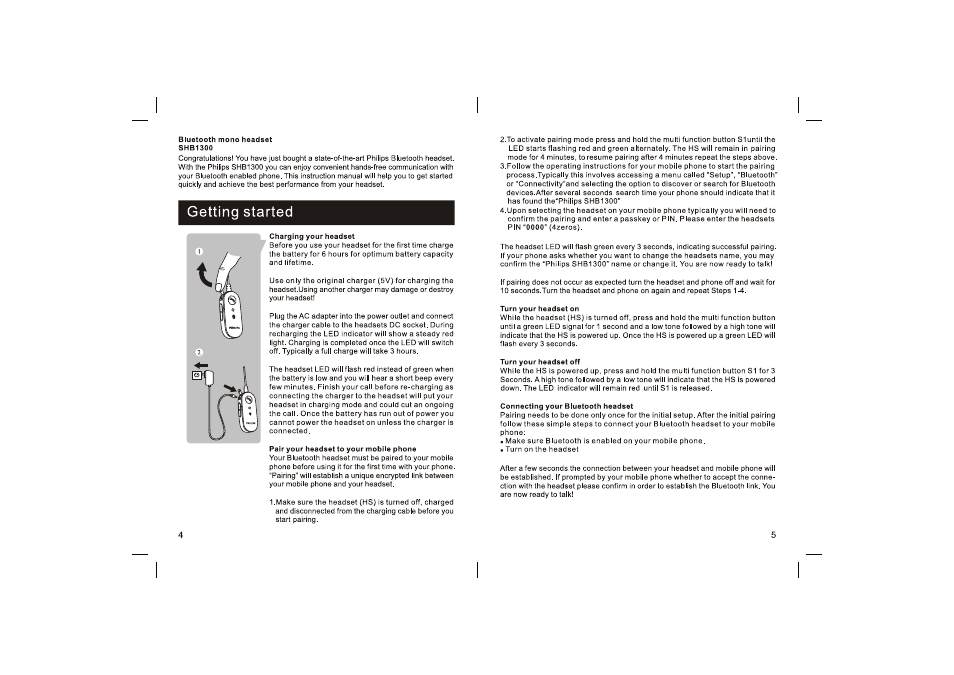 Philips SHB1300 User Manual | Page 3 / 10