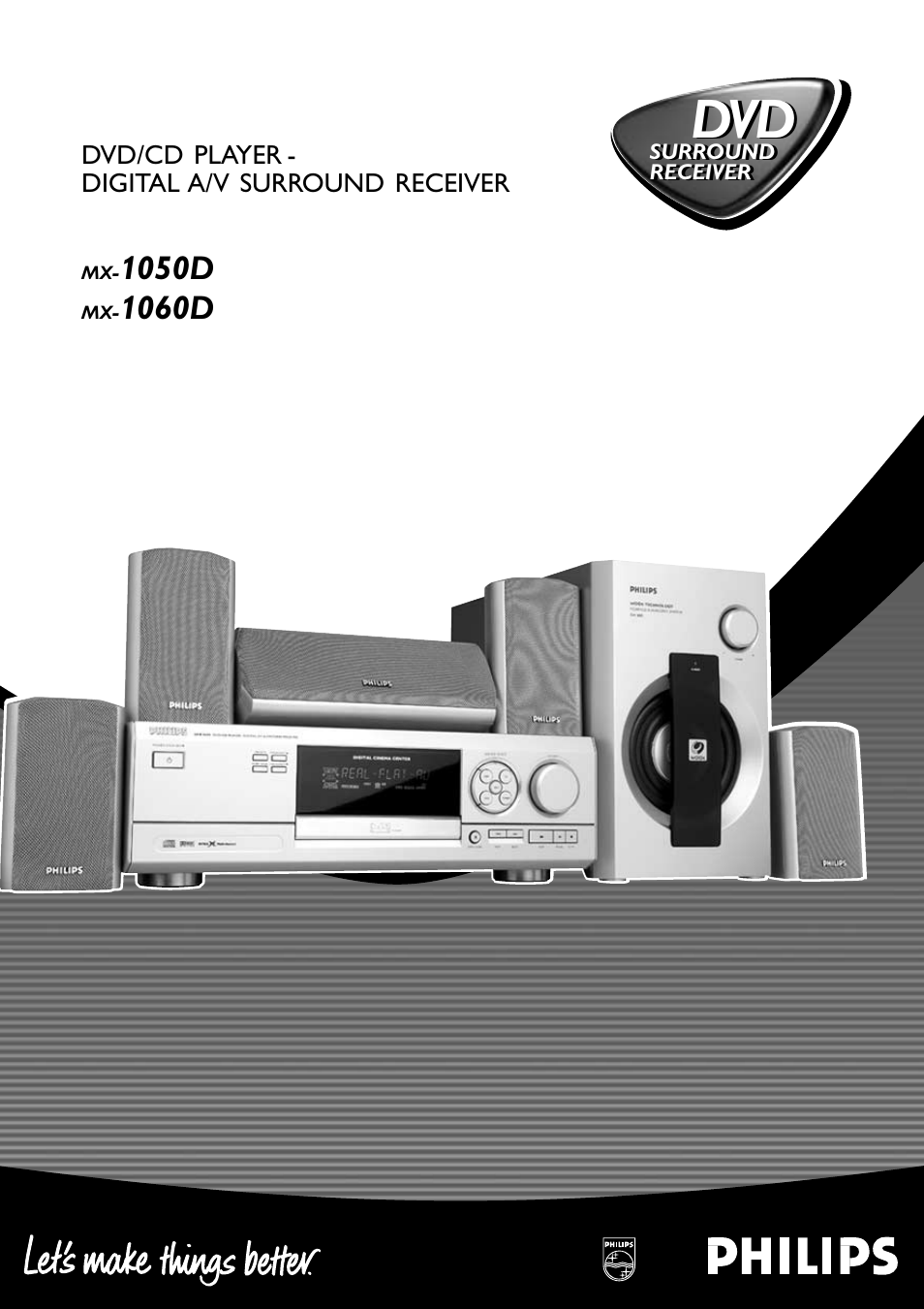 Philips DVD Surround Receiver MX-1060D User Manual | 29 pages