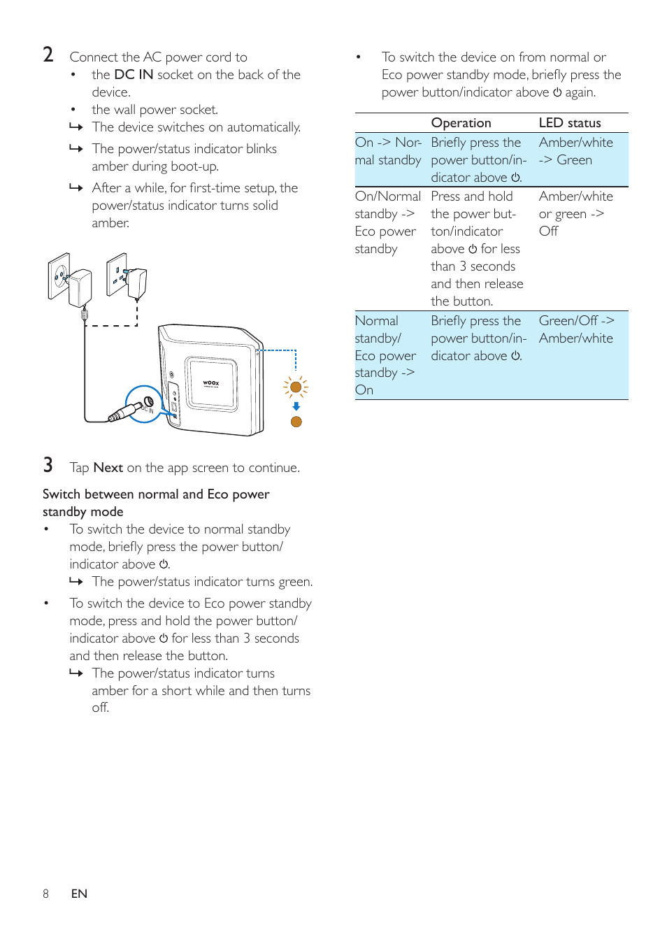 Philips AW3000 User Manual | Page 10 / 32