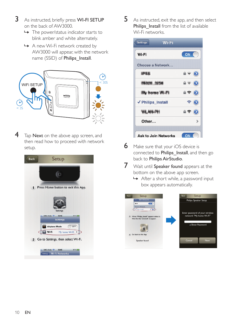 Philips AW3000 User Manual | Page 12 / 32