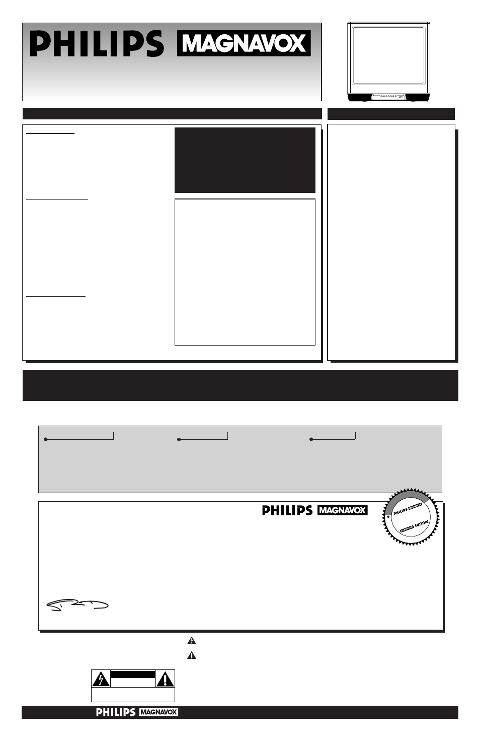 Philips TS2744C User Manual | 8 pages