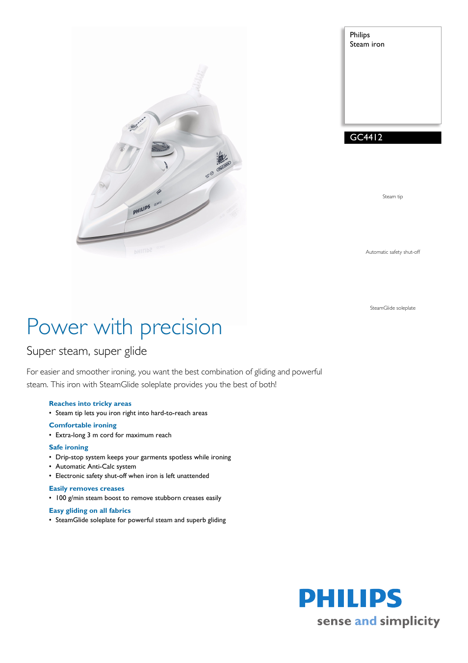 Philips GC4412  EN User Manual | 2 pages