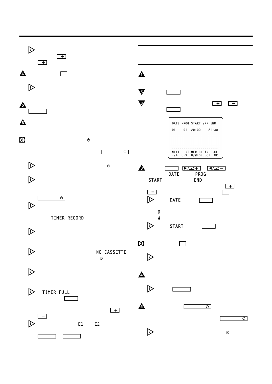 Programming a recording (without ’video plus+’) | Philips VR200/07 User Manual | Page 19 / 25