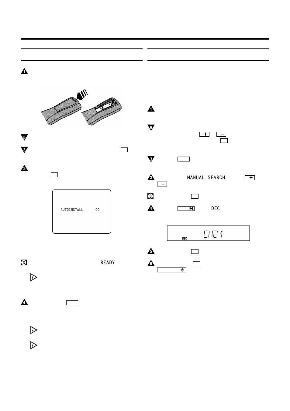 Ch21, Installing your video recorder, Initial installation | Allocating a decoder | Philips VR200/07 User Manual | Page 9 / 25