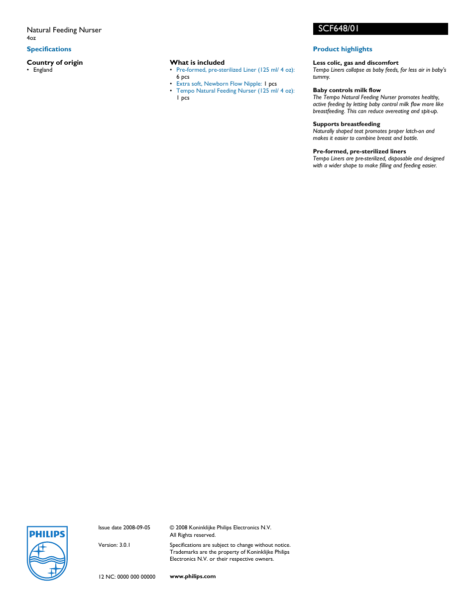 Philips SCF648/01 User Manual | Page 2 / 2