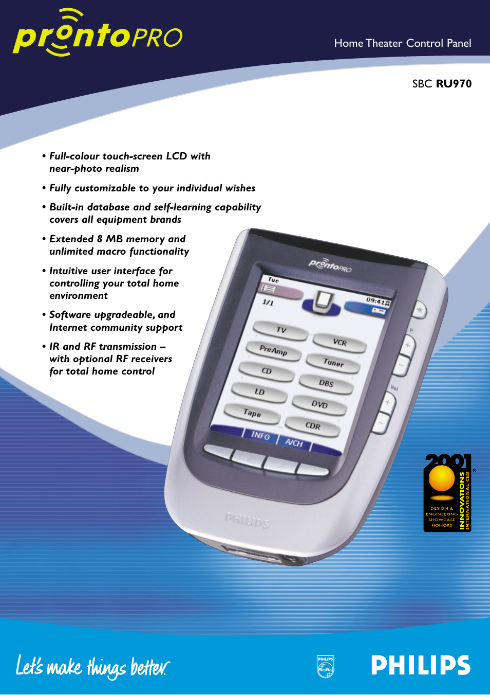 Philips SBC RU970 User Manual | 2 pages
