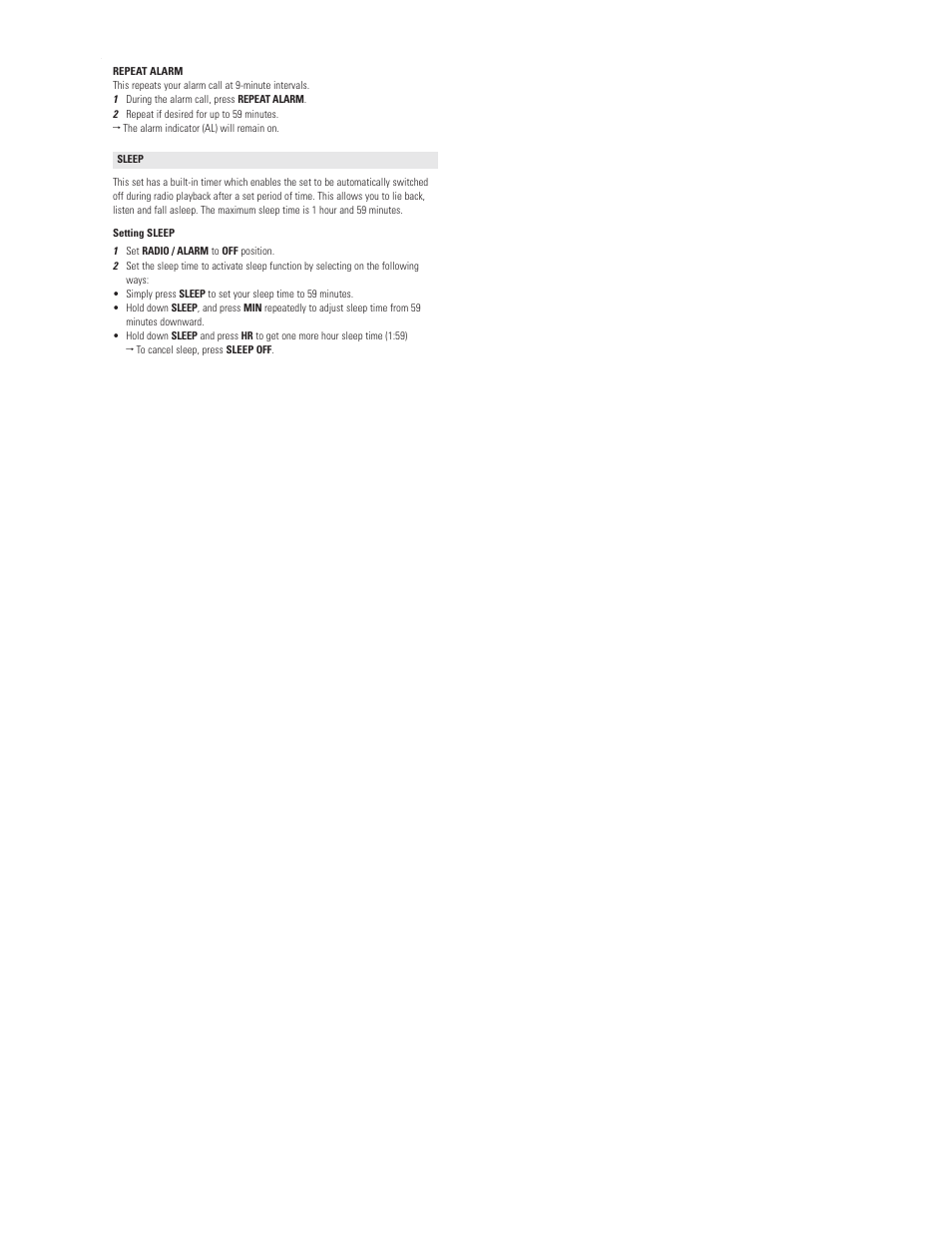Philips AJ3121/125 User Manual | Page 7 / 11