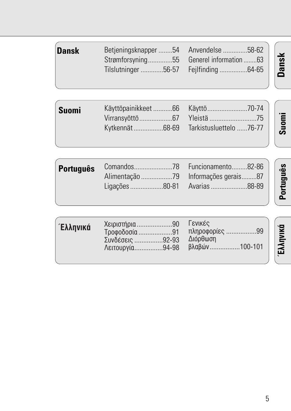 Dansk | Philips AZ 7582 User Manual | Page 63 / 160