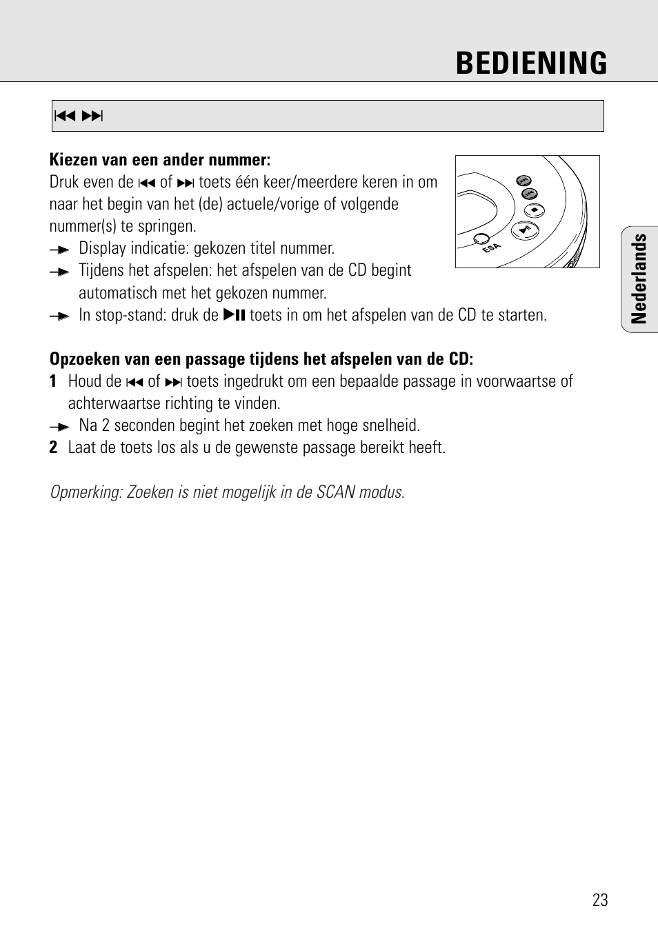 Bediening, Nederlands | Philips AZ 7582 User Manual | Page 81 / 160