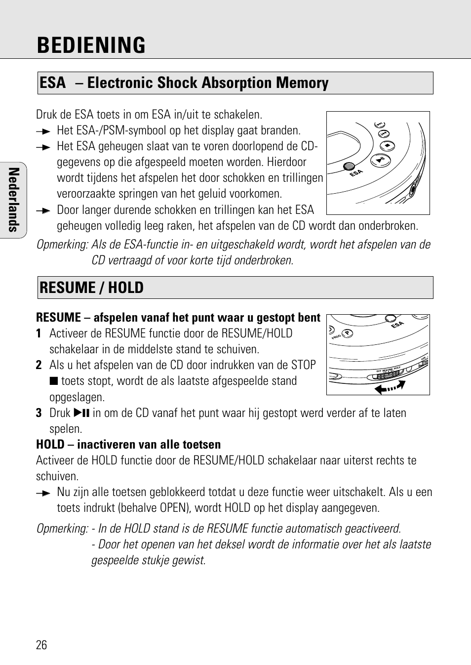 Bediening, Nederlands | Philips AZ 7582 User Manual | Page 84 / 160