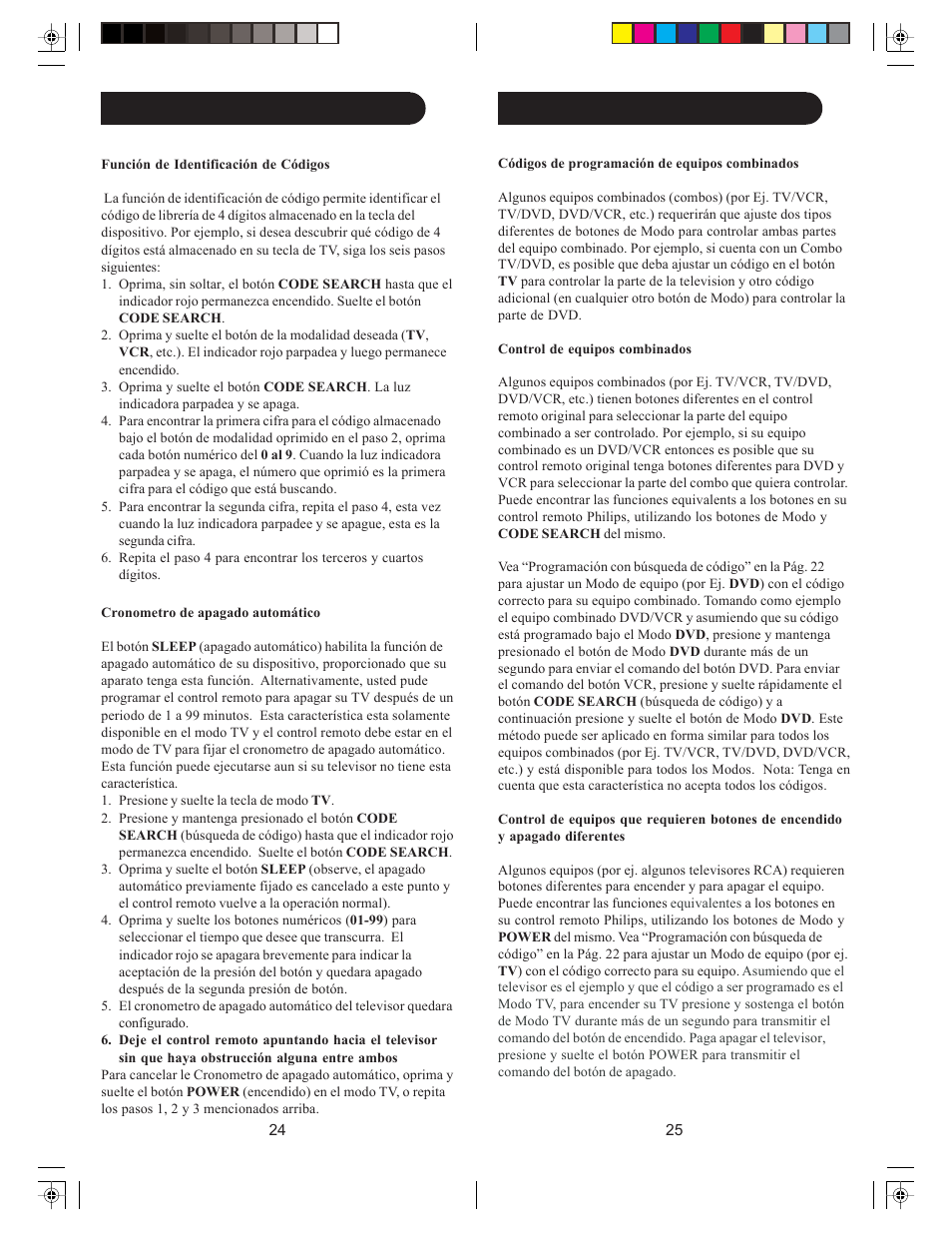 Preparación, cont | Philips PH301S User Manual | Page 13 / 23