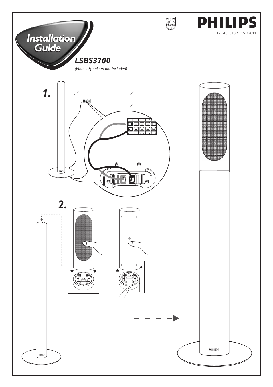Philips LSBS3700 User Manual | 1 page