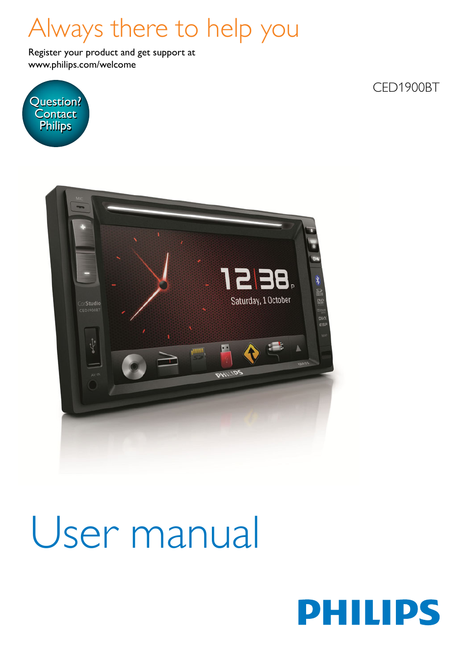 Philips CED1900BT User Manual | 47 pages