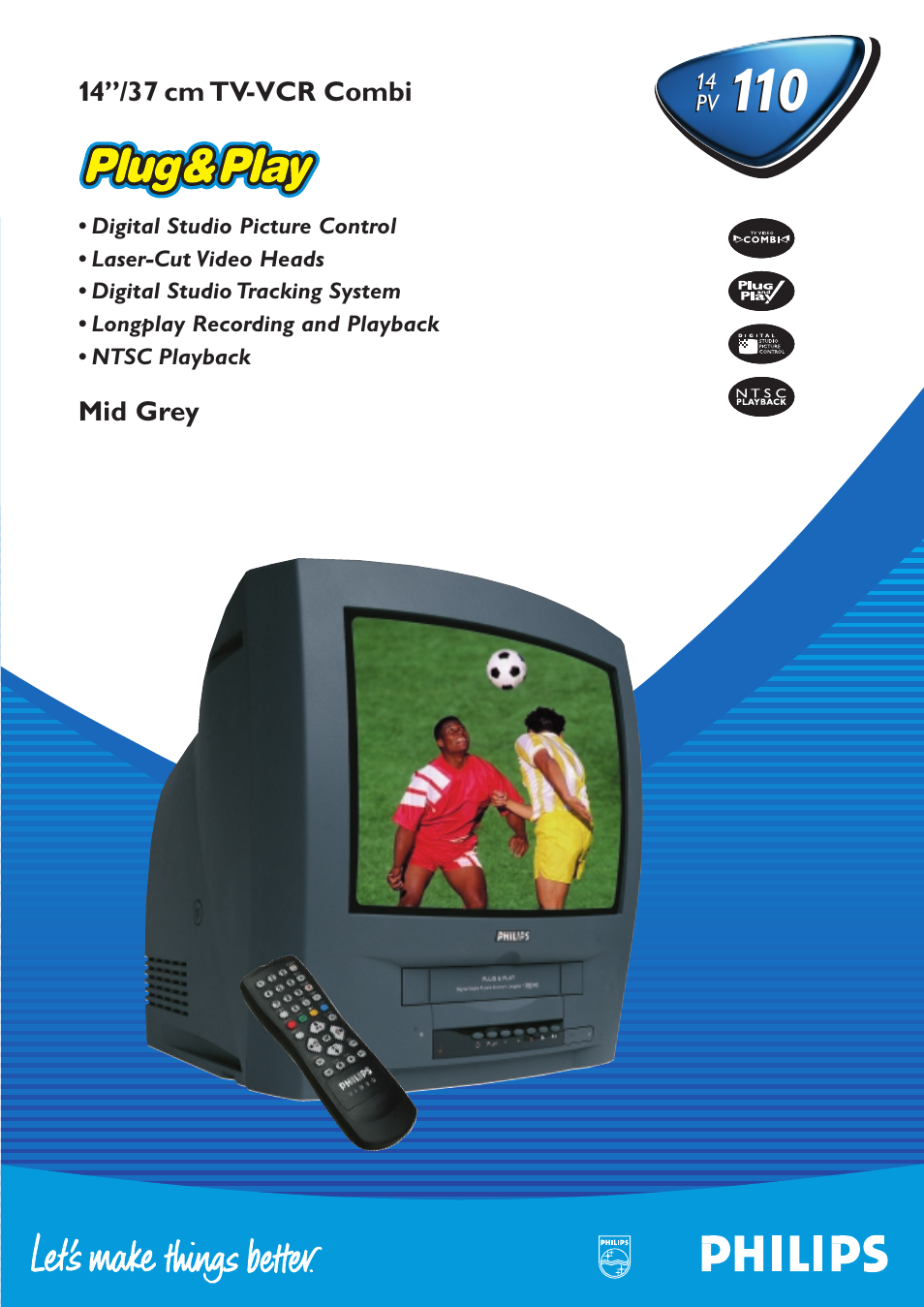 Philips 14 PV 110 User Manual | 2 pages