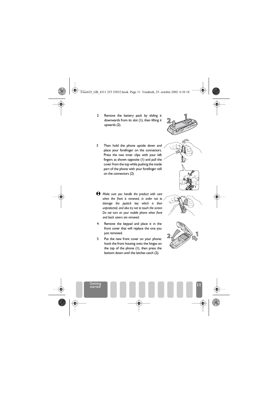 Philips Fisio 625 User Manual | Page 13 / 92