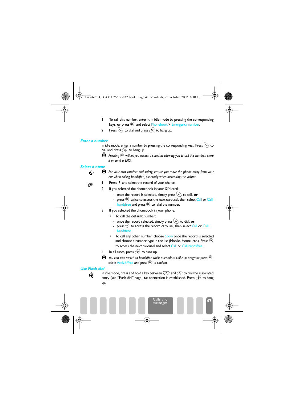 Other number | Philips Fisio 625 User Manual | Page 49 / 92
