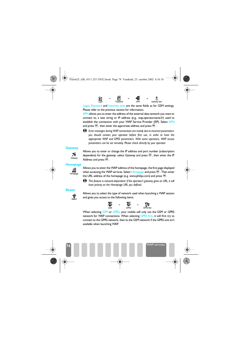Philips Fisio 625 User Manual | Page 76 / 92
