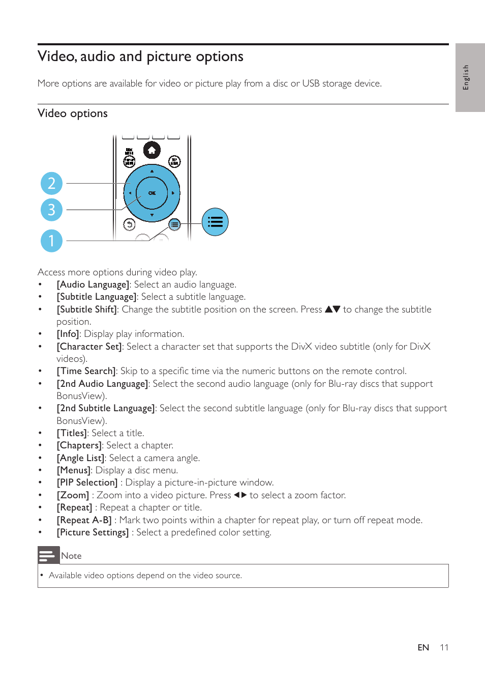 Philips EN BDP3200 User Manual | Page 11 / 55