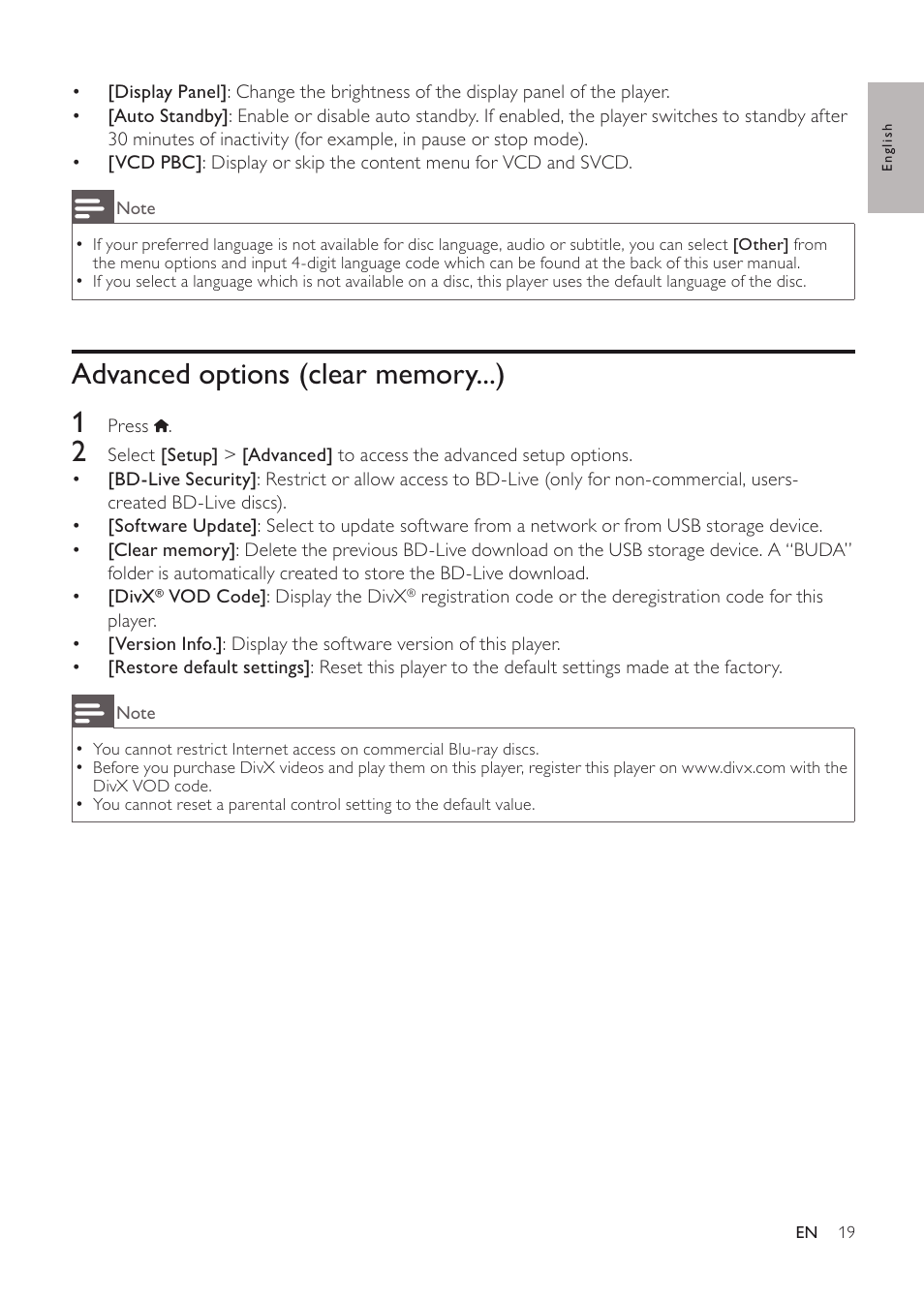 Philips EN BDP3200 User Manual | Page 19 / 55