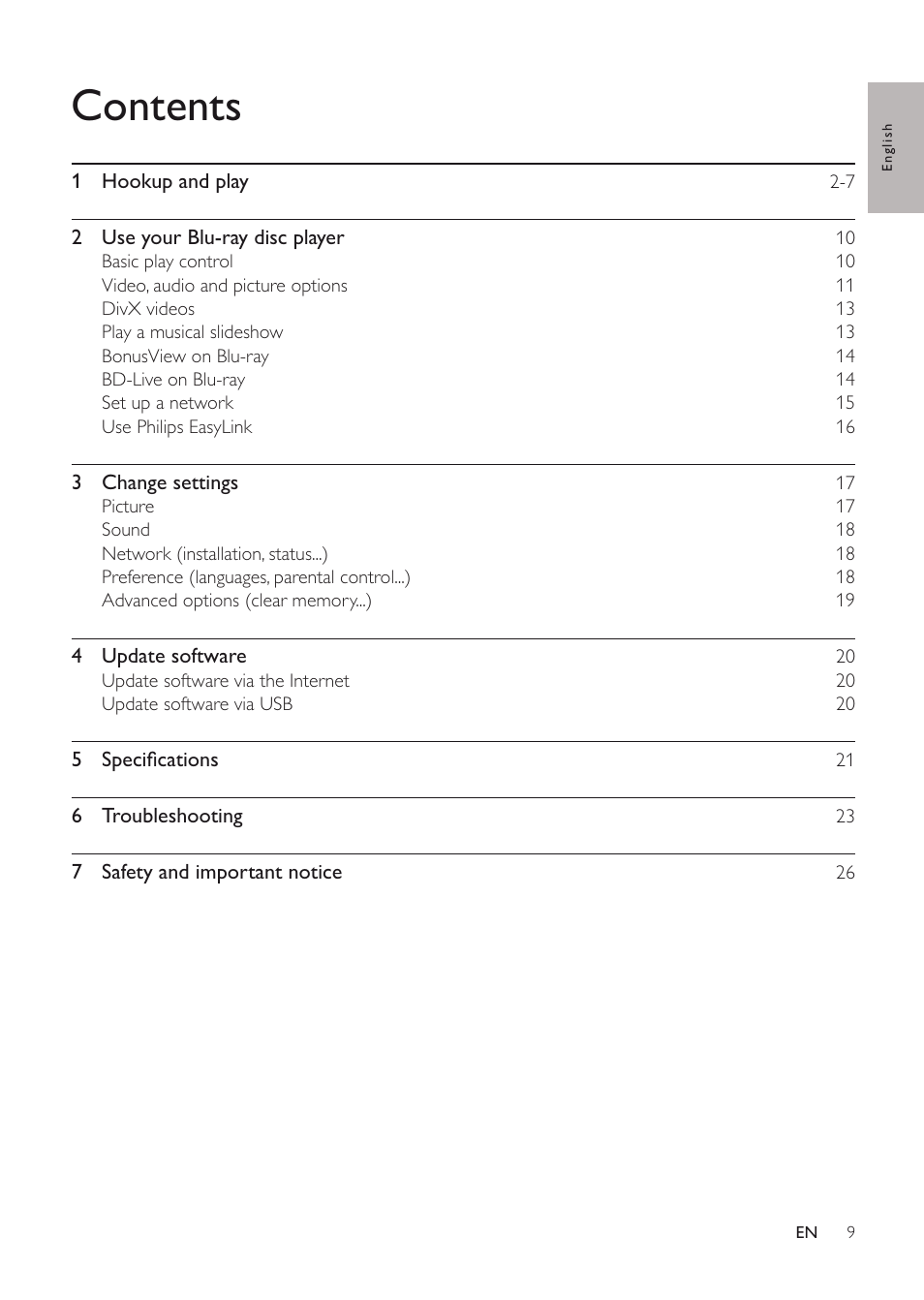 Philips EN BDP3200 User Manual | Page 9 / 55