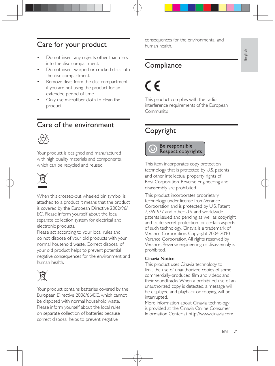 Philips BDP2900 User Manual | Page 21 / 25