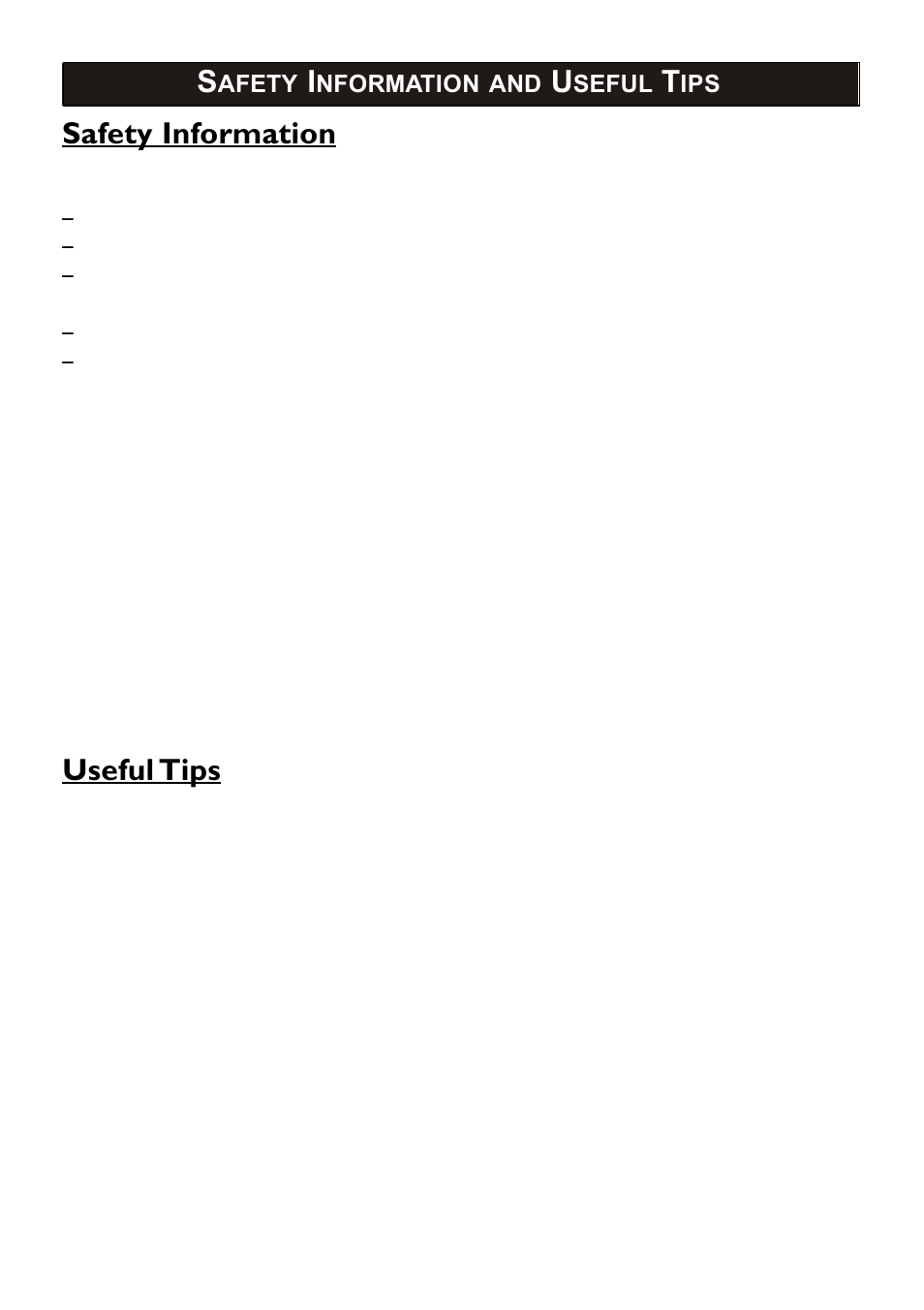 Safety information, Useful tips | Philips 14PT2110 User Manual | Page 3 / 28