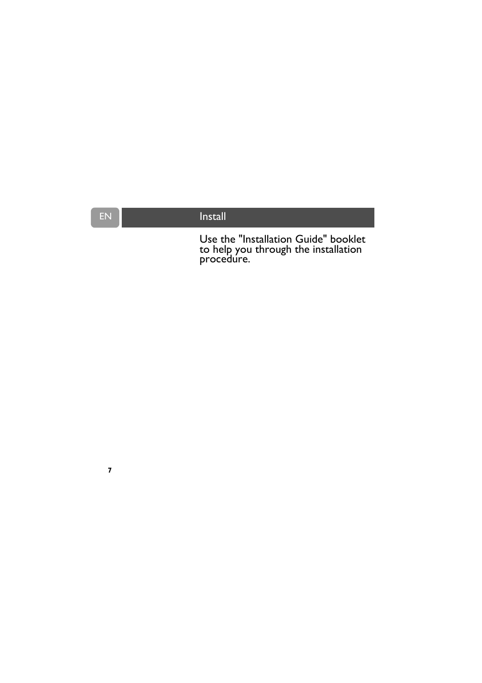 Install, 7 install | Philips VOIP021 User Manual | Page 8 / 72