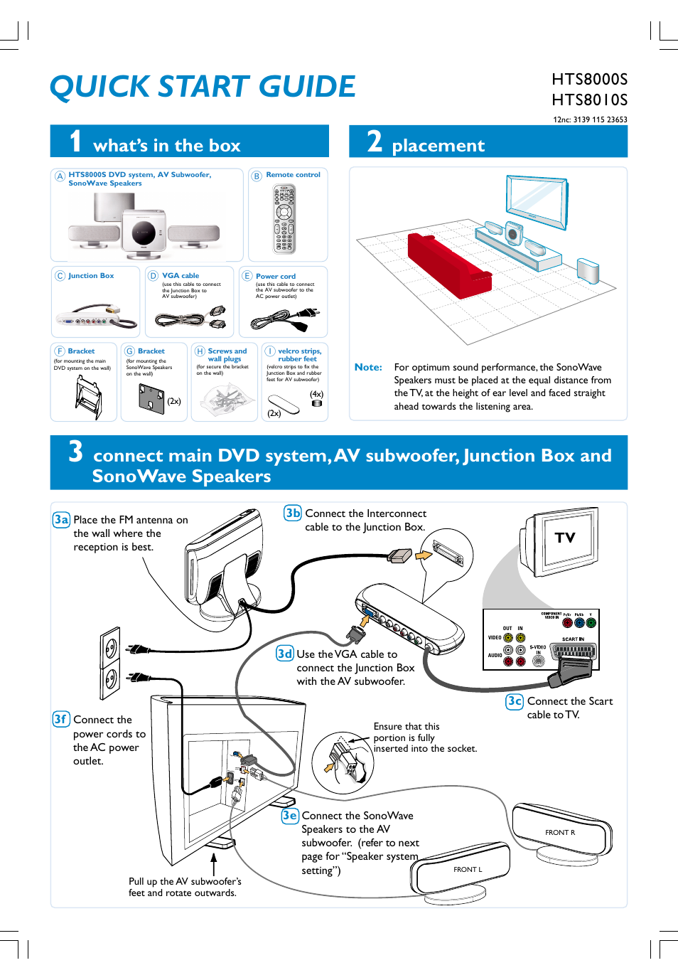 Philips HTS8010S/01 User Manual | 16 pages