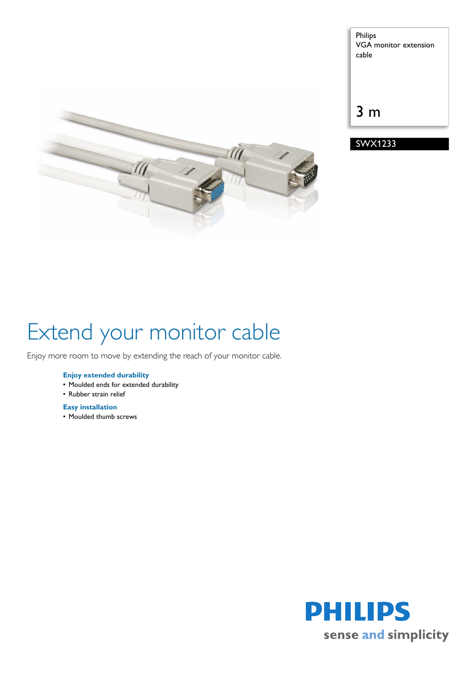 Philips SWX1233 User Manual | 2 pages