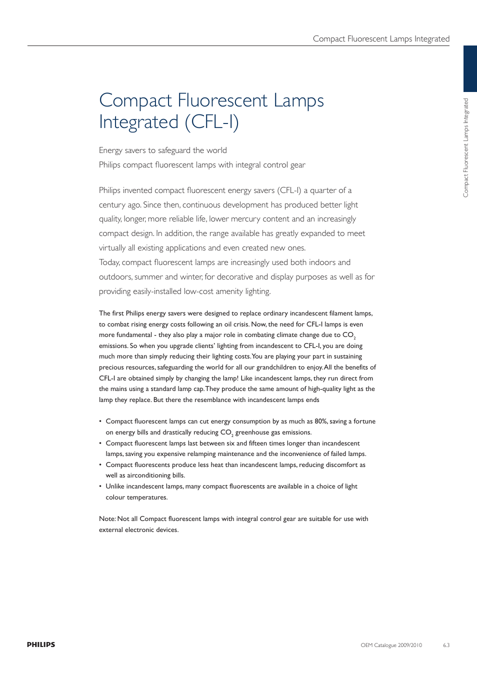 Compact fluorescent lamps integrated (cfl-i) | Philips Compact Fluorescent Lamp User Manual | Page 4 / 42