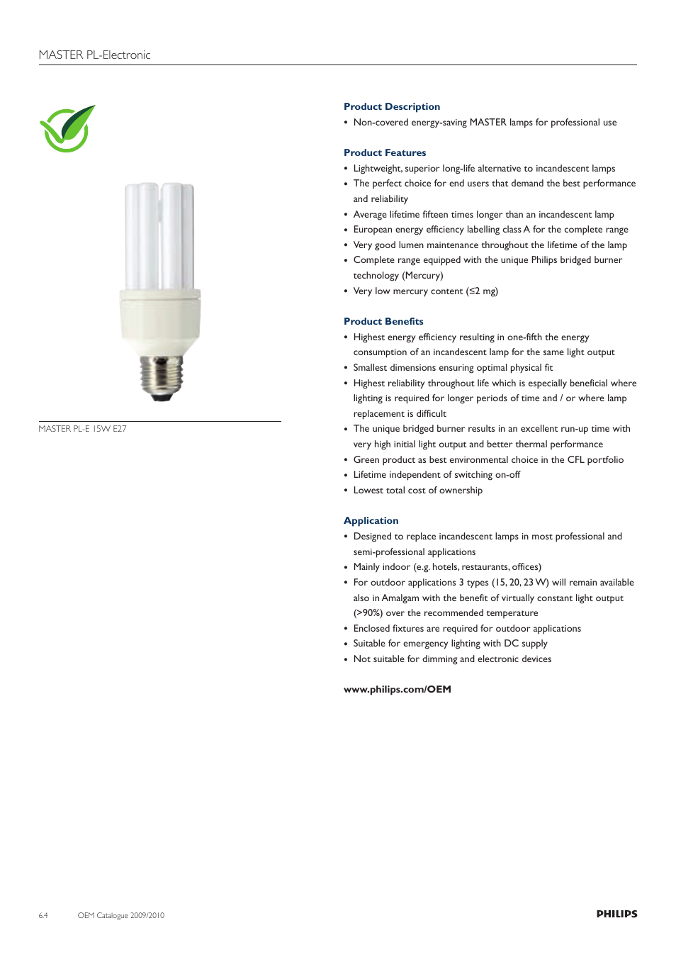 Master pl-electronic | Philips Compact Fluorescent Lamp User Manual | Page 5 / 42