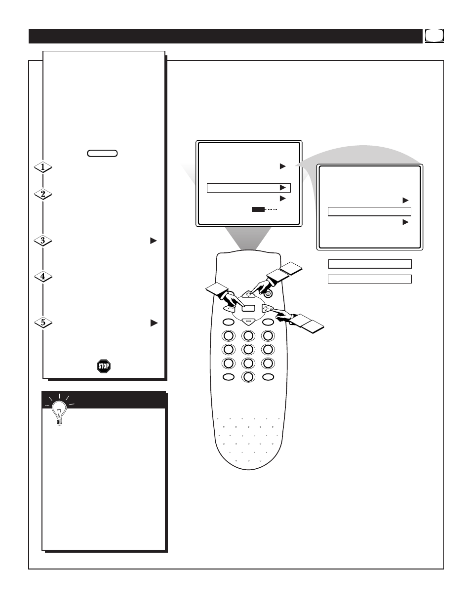 Sing the, Uner, Ontrol | Philips TS2546C1 User Manual | Page 11 / 32