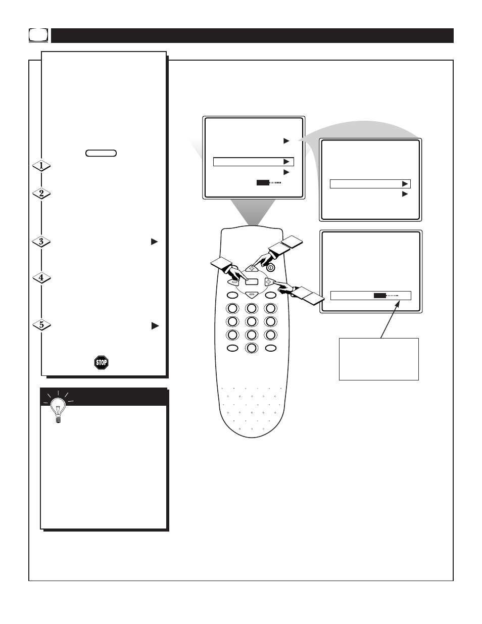 Sing the, Rogram, Ontrol | Philips TS2546C1 User Manual | Page 12 / 32