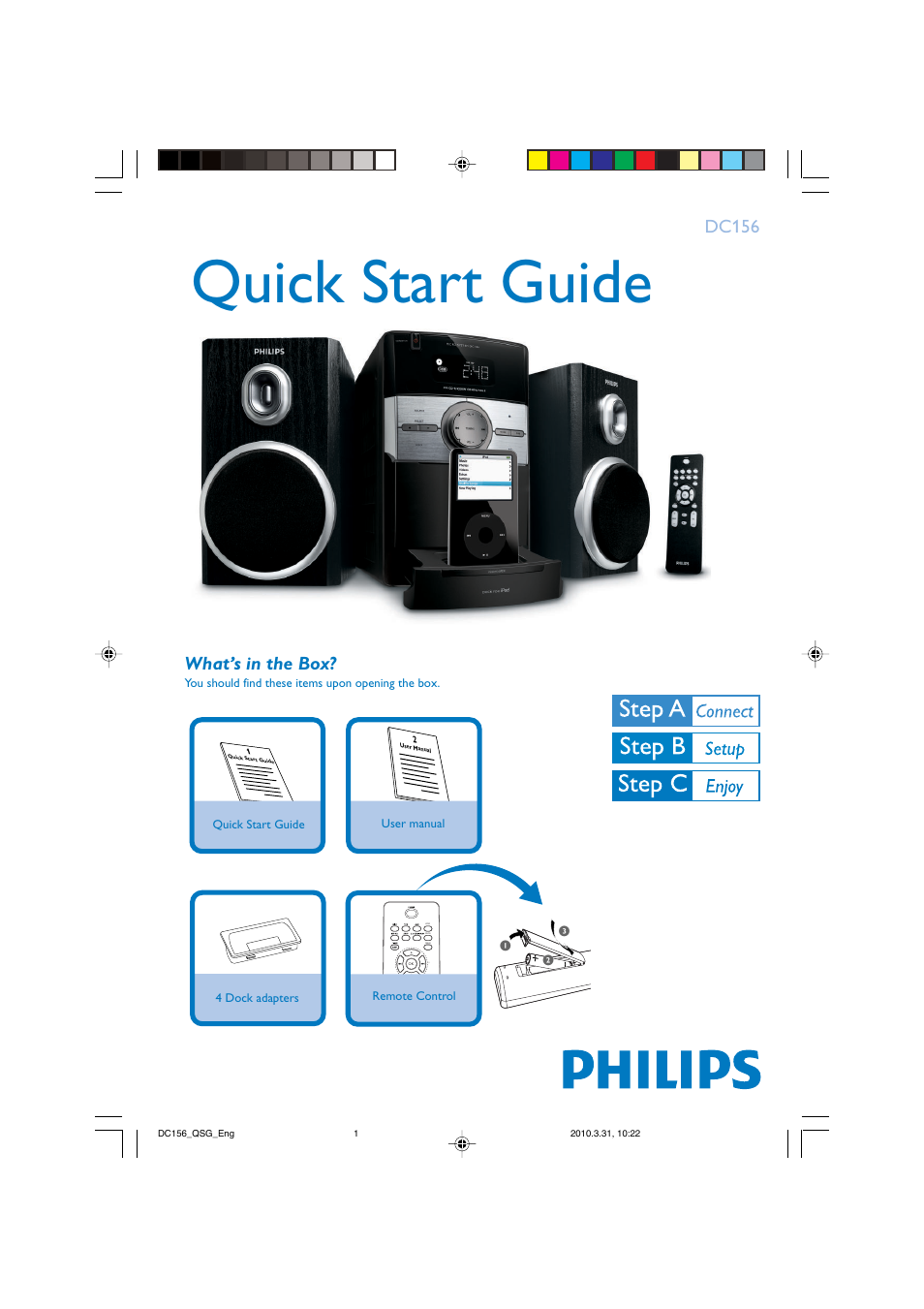 Philips DC156/37B User Manual | 4 pages