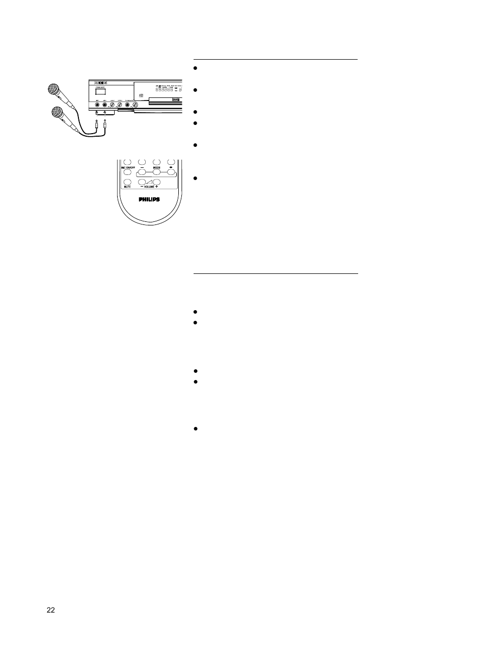 General operation of karaoke function, Karaoke, General setup of karaoke function | Philips DVD762K User Manual | Page 21 / 37