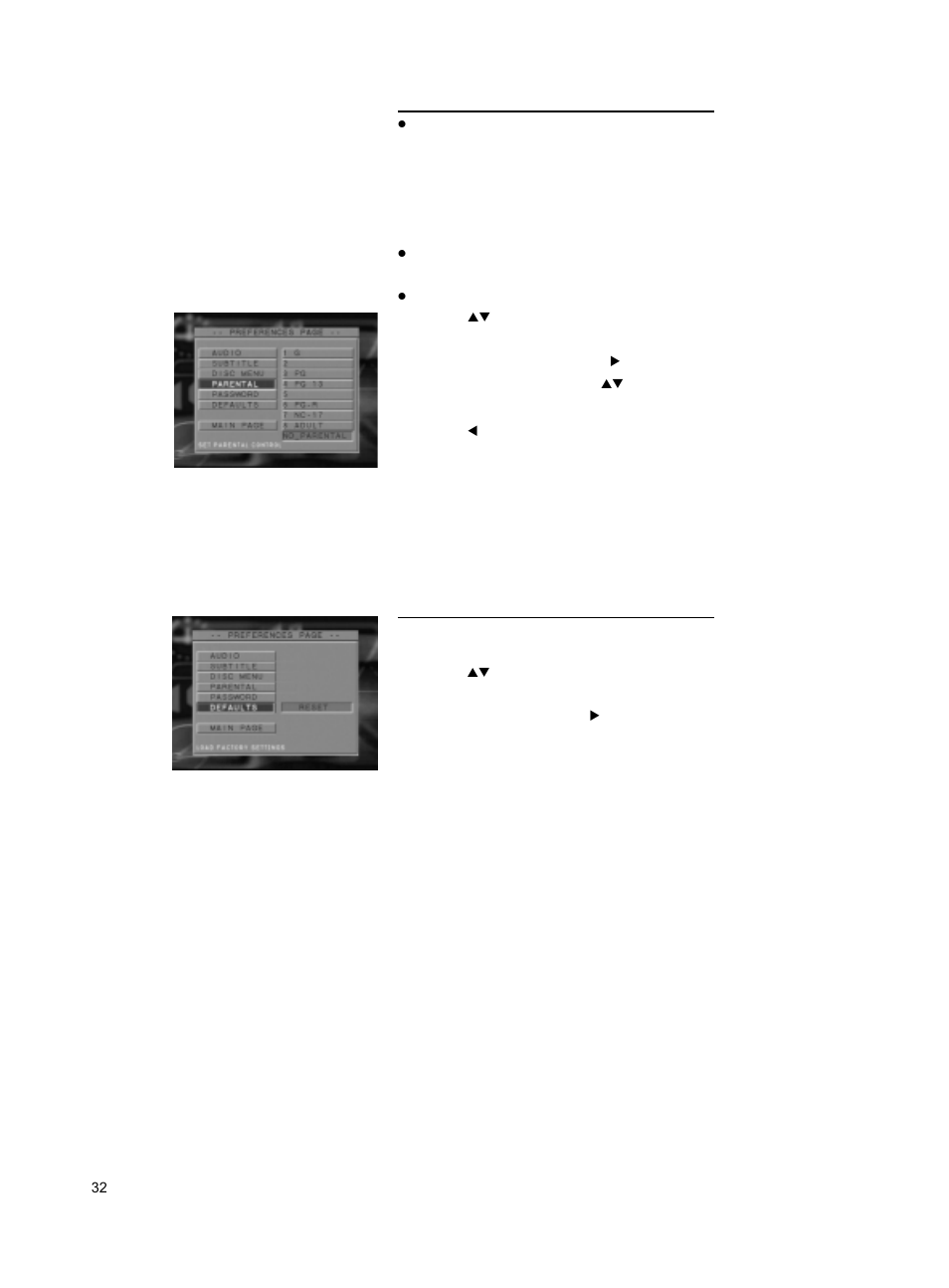Setup menu | Philips DVD762K User Manual | Page 31 / 37