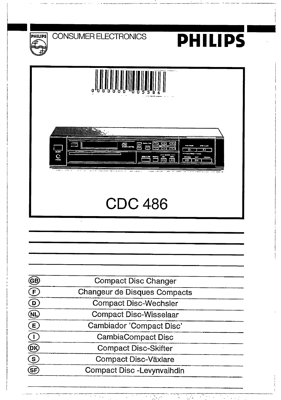 Philips CDC 486 User Manual | 10 pages