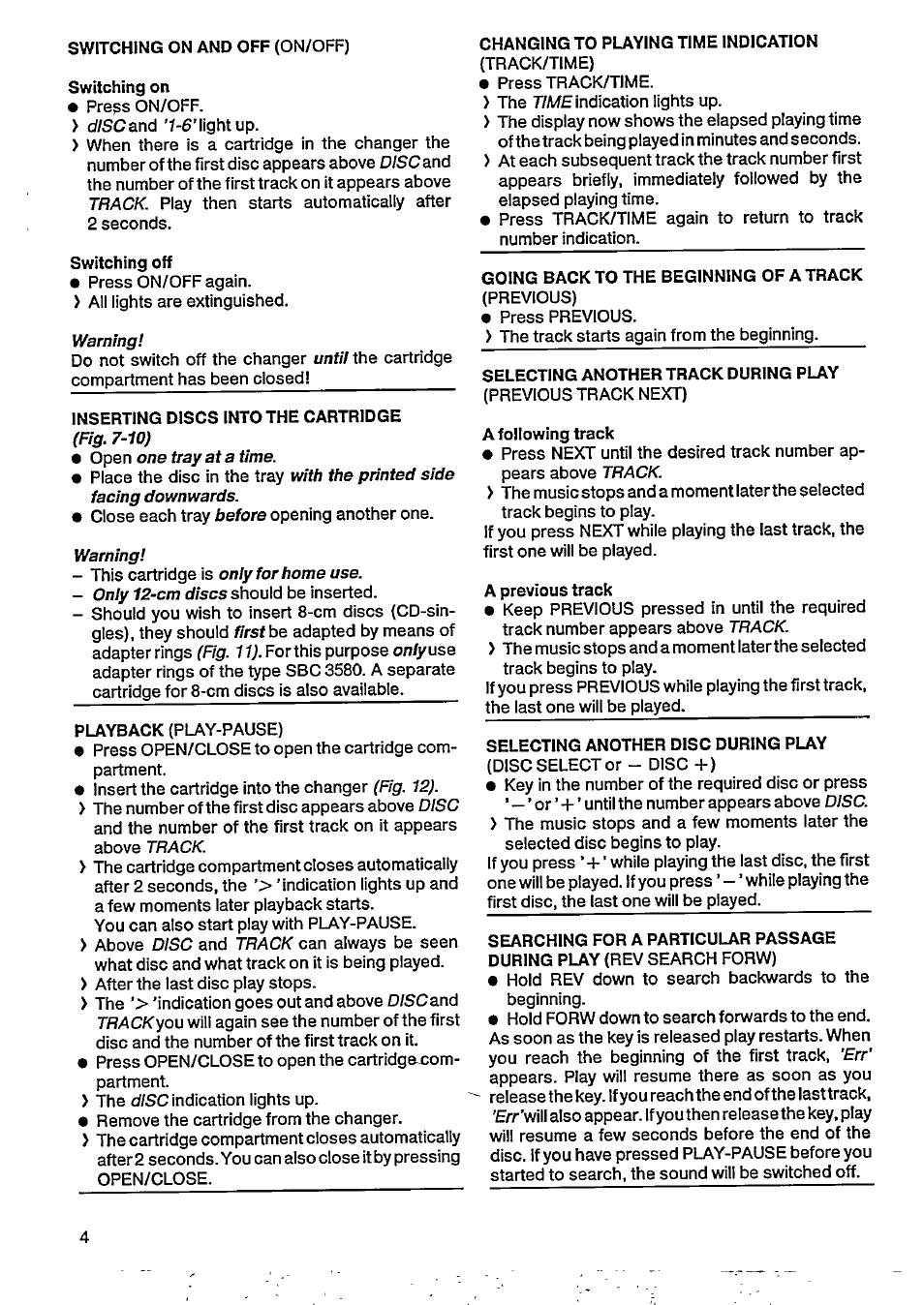 Philips CDC 486 User Manual | Page 4 / 10