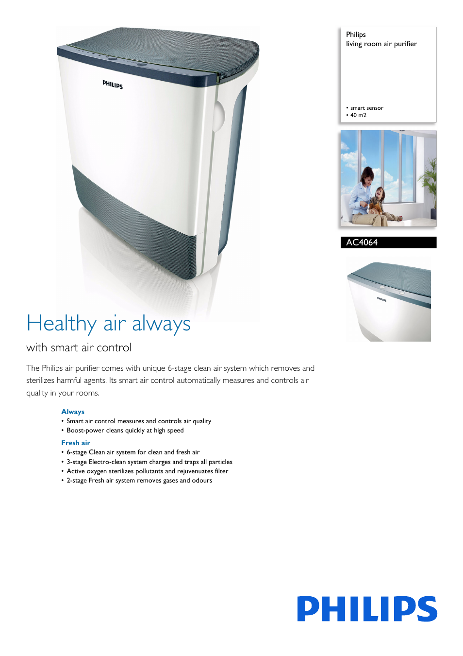 Philips AC4064/00 User Manual | 3 pages