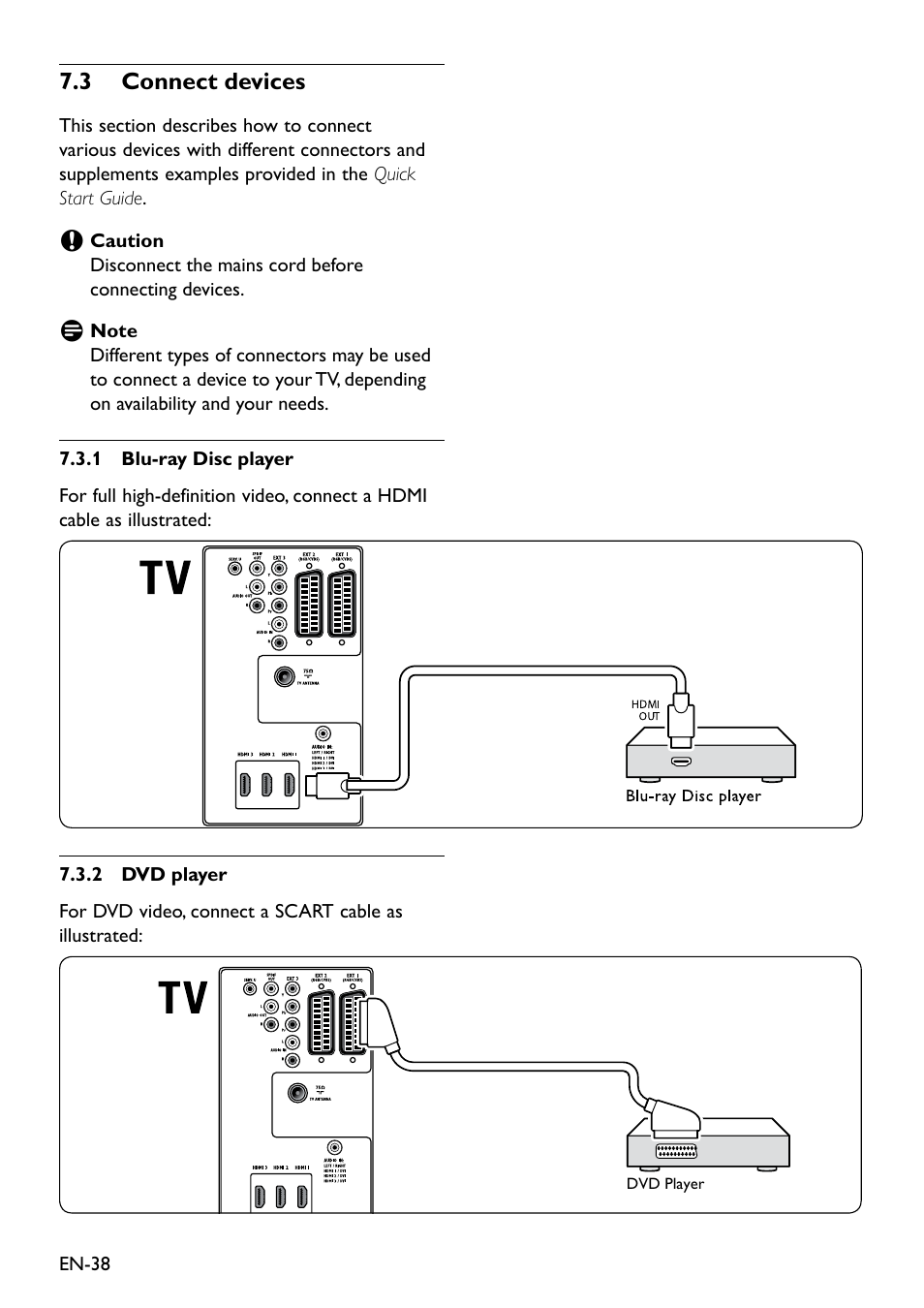 3 connect devices, 3 connect devices, 7�3 connect devices | Philips Remote Starter User Manual | Page 40 / 56