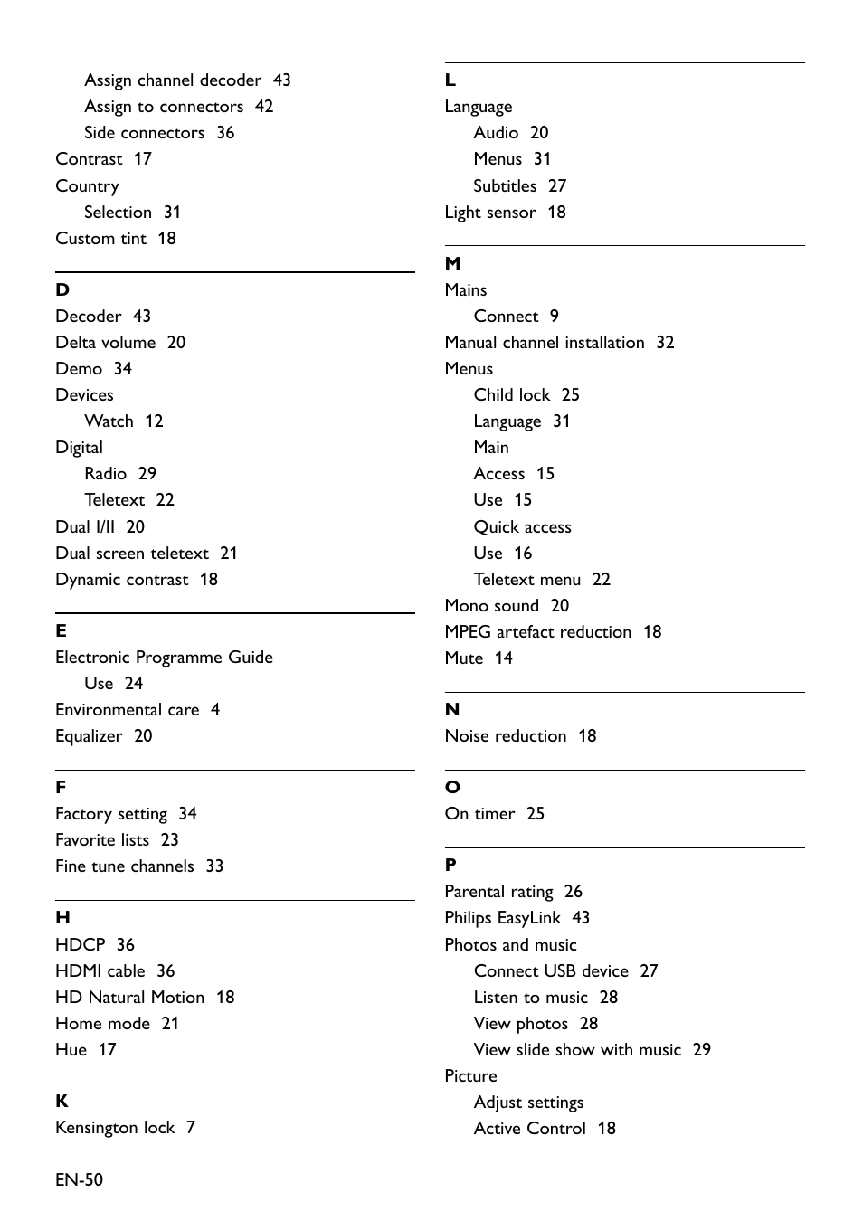 Philips Remote Starter User Manual | Page 52 / 56