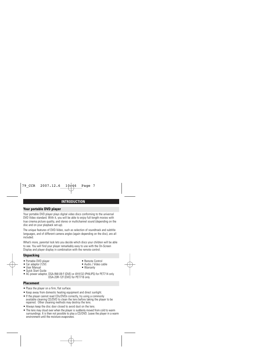 Philips PET718/79 User Manual | Page 7 / 31