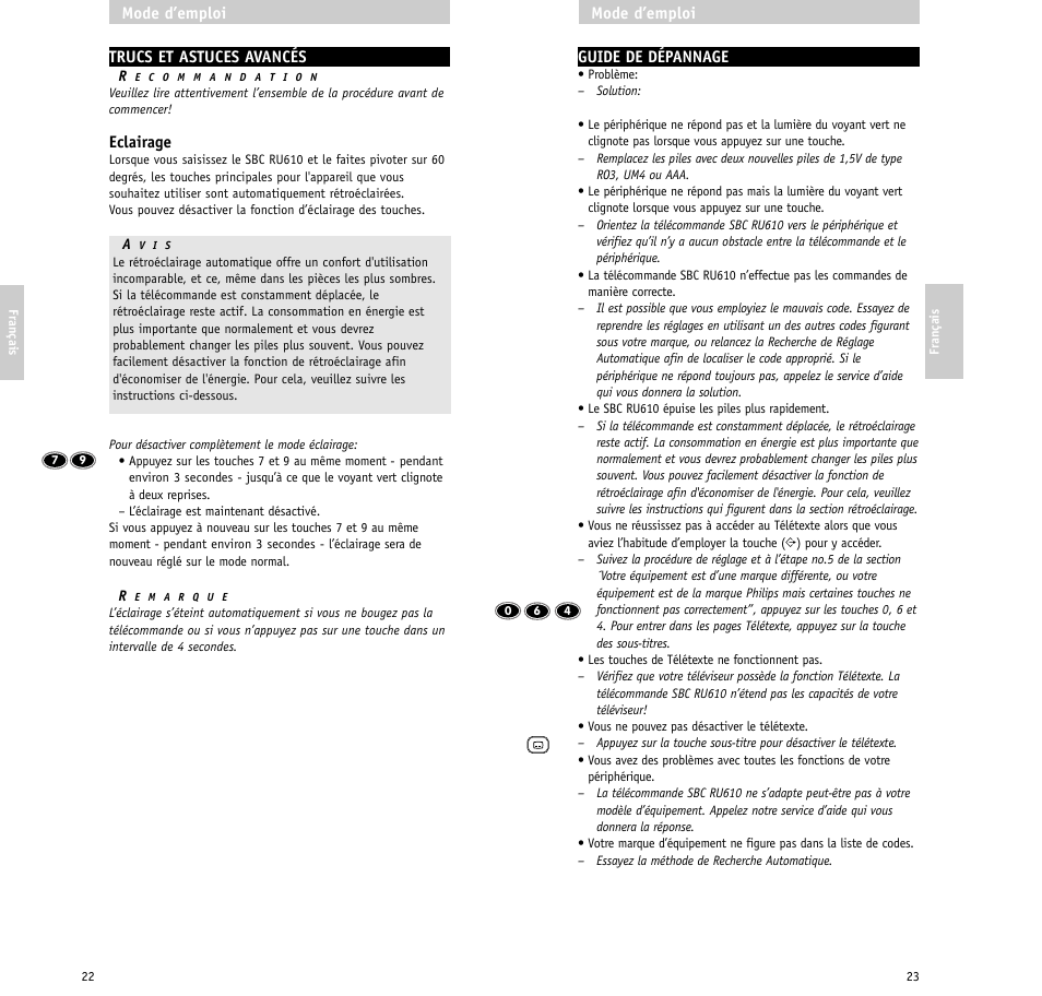 Philips RU610/00 User Manual | Page 12 / 30