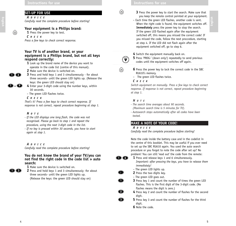 Philips RU610/00 User Manual | Page 3 / 30