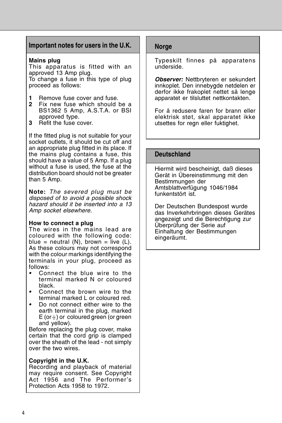 Philips MMS 306/A User Manual | Page 4 / 10
